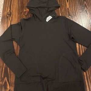 Womens lightweight workout hooded top size medium